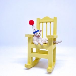 Laying Down White Cat