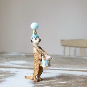 Add a miniature drum to your animal...