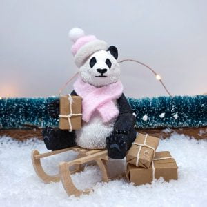 Add a miniature woolly scarf to your animal...