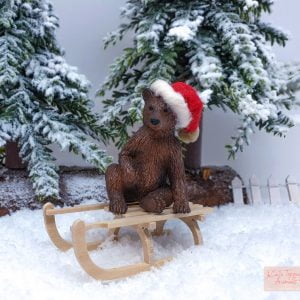 Miniature wooden sledge...