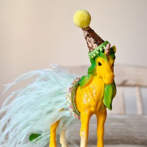 Schleich Pineapple Yellow and Green Glitter Unicorn Foal Baby