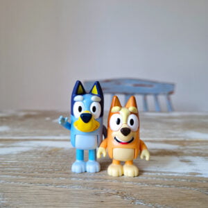 Bluey and Bingo Dog Cake Toppers
